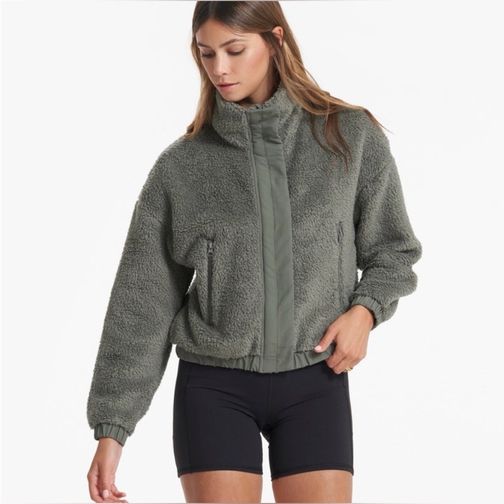 Vuori Cozy Sherpa Jacket - dusty pine